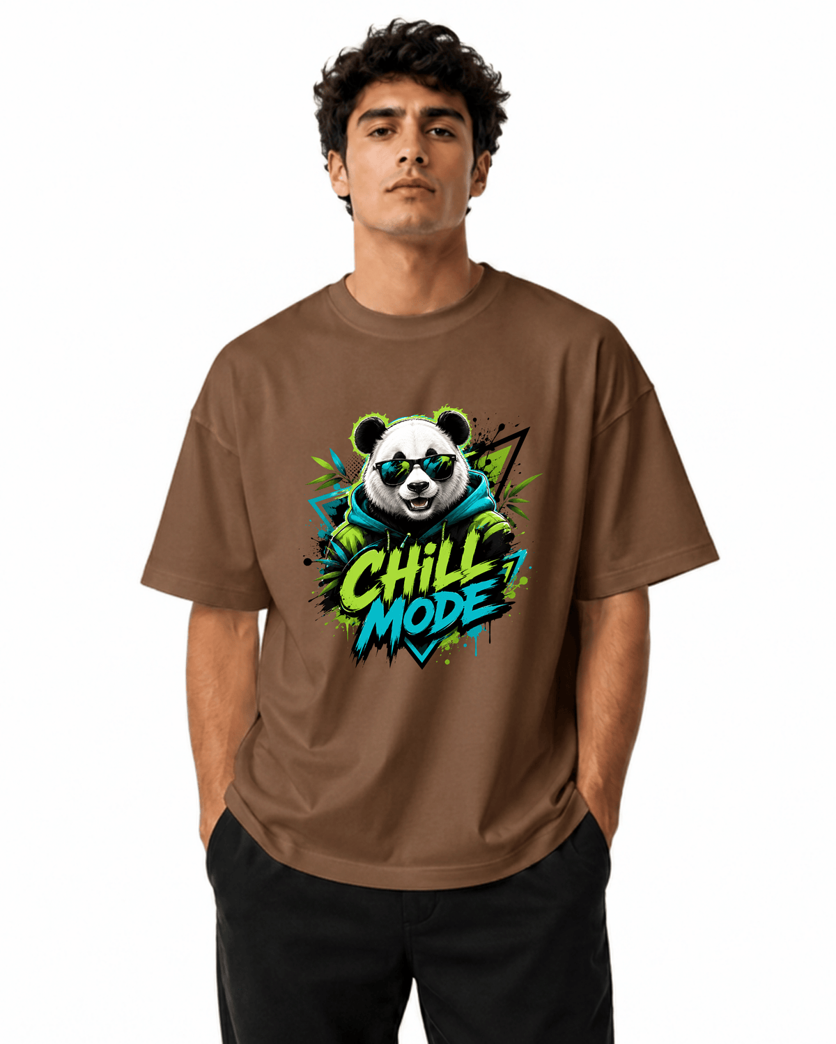 Chill Mode Men’s Premium Graphic Printed T-Shirt – Casual Streetwear Tee