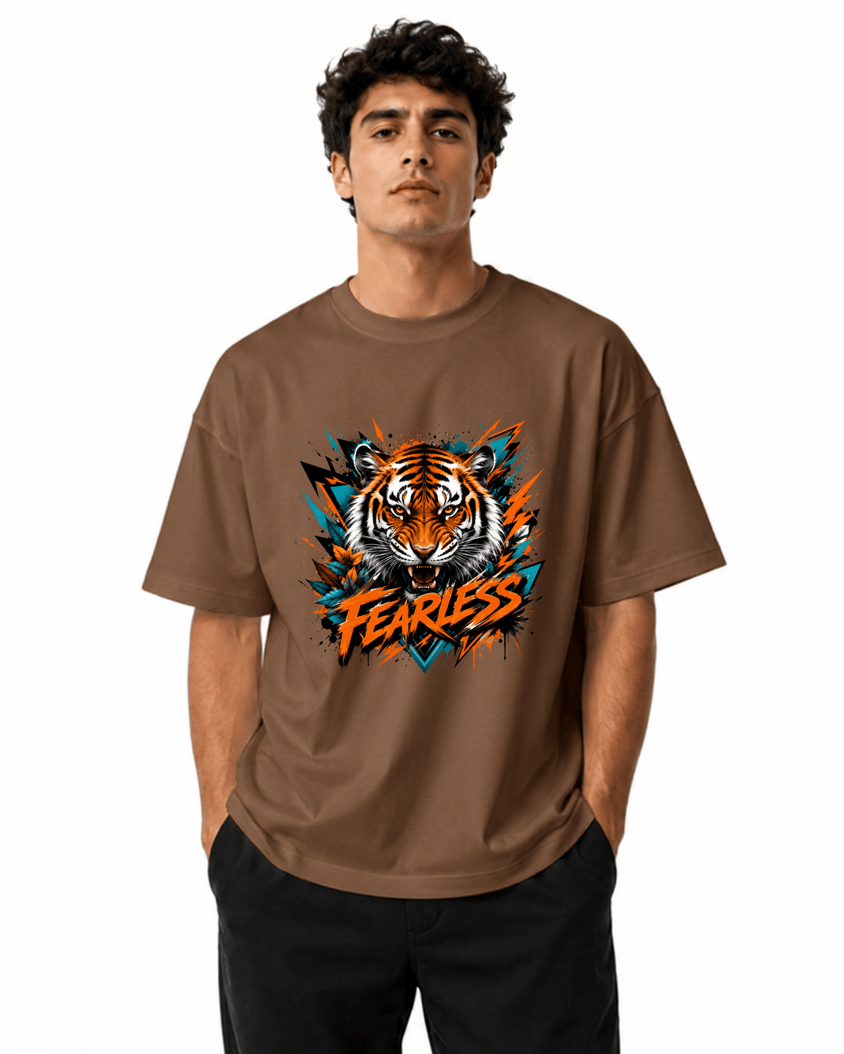 Fearless Men’s Premium Graphic Printed T-Shirt – Casual Streetwear Tee