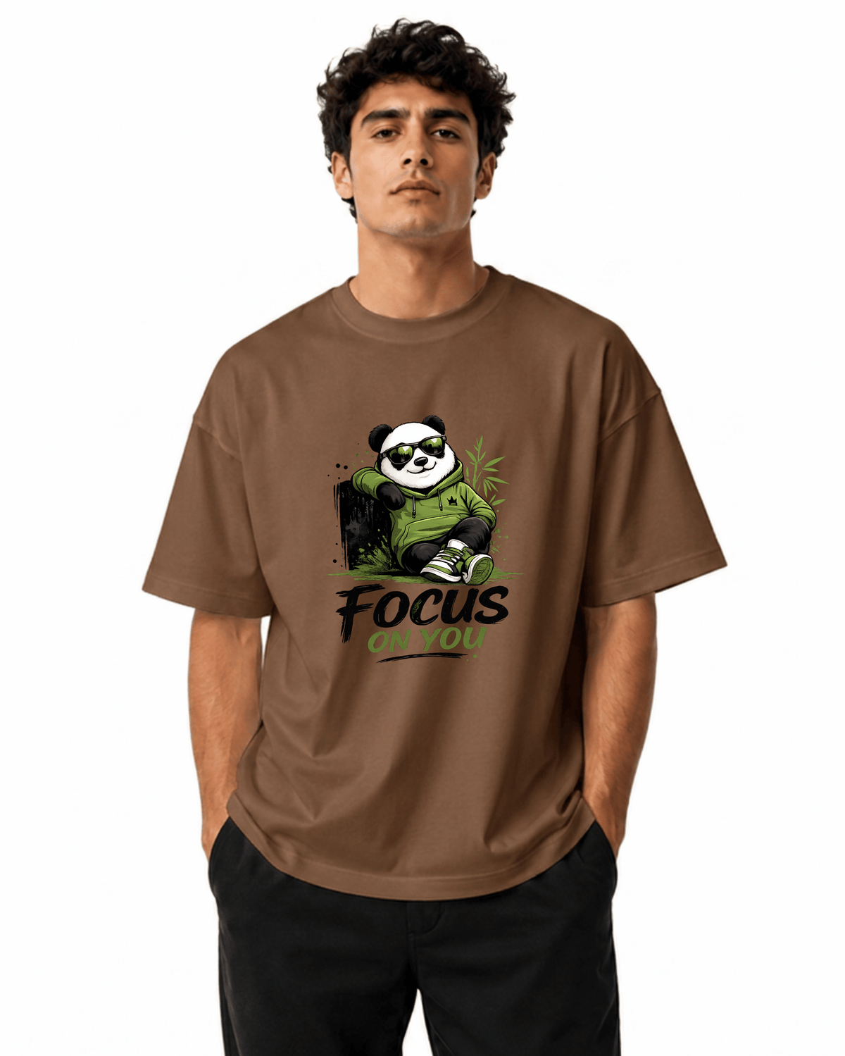 Focus On You Men’s Premium Graphic Printed T-Shirt – Casual Streetwear Tee