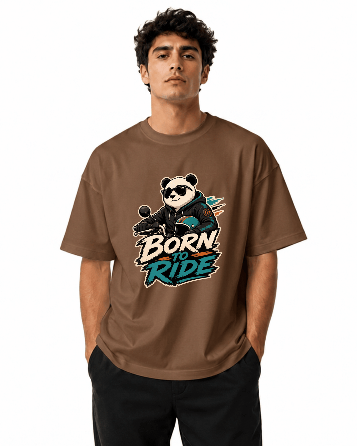 Born To Ride Men’s Premium Graphic Printed T-Shirt – Casual Streetwear Tee