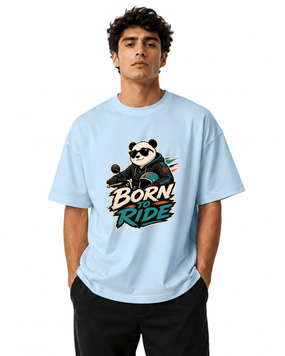 Born To Ride Men’s Premium Graphic Printed T-Shirt – Casual Streetwear Tee