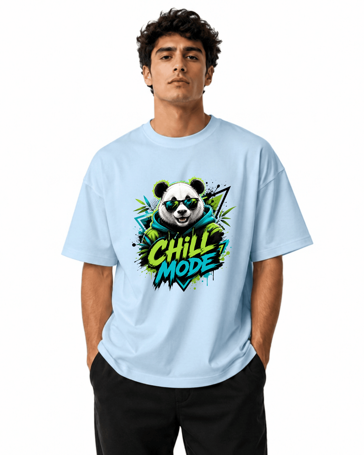Chill Mode Men’s Premium Graphic Printed T-Shirt – Casual Streetwear Tee