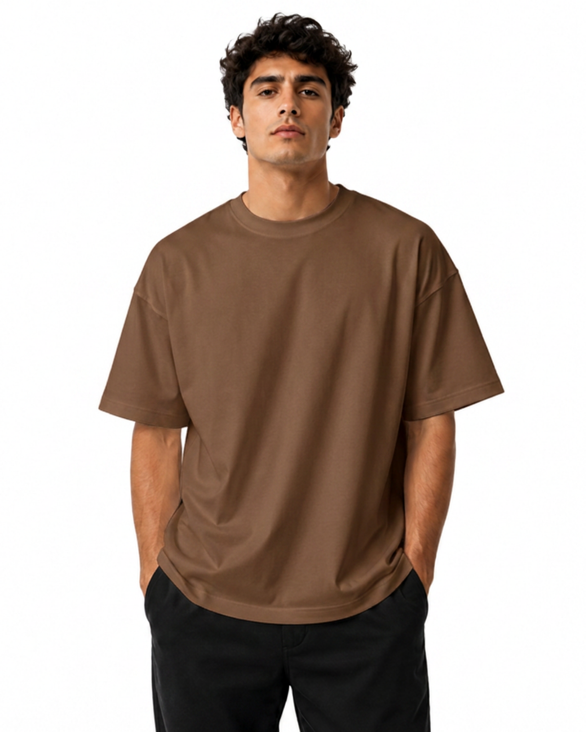 Coffee Brown Men’s Premium Graphic Printed T-Shirt – Casual Streetwear Tee