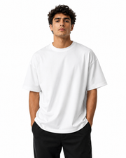 White Men’s Premium Graphic Printed T-Shirt – Casual Streetwear Tee