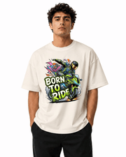 Born To Ride Bike Men’s Premium Graphic Printed T-Shirt – Casual Streetwear Tee