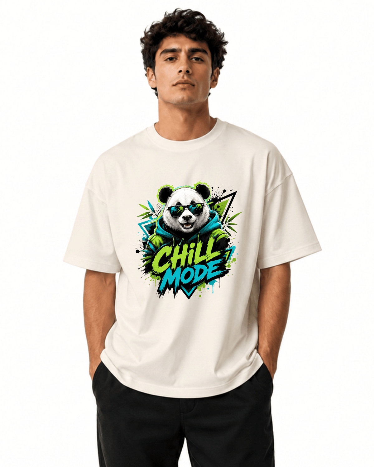 Chill Mode Men’s Premium Graphic Printed T-Shirt – Casual Streetwear Tee