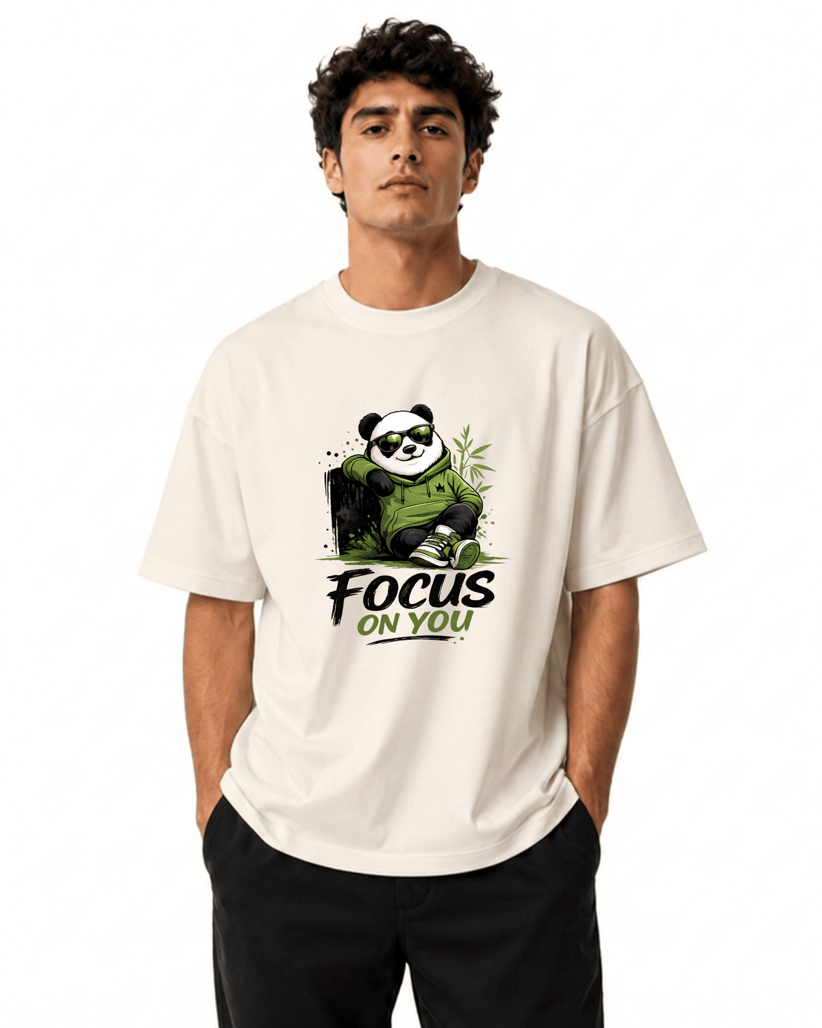 Focus On You Men’s Premium Graphic Printed T-Shirt – Casual Streetwear Tee