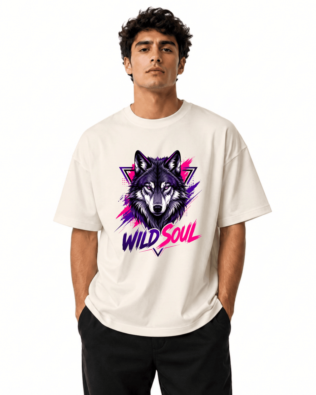 Wild Soul Men’s Premium Graphic Printed T-Shirt – Casual Streetwear Tee