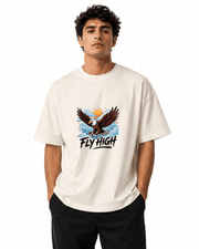 Fly High Men’s Premium Graphic Printed T-Shirt – Casual Streetwear Tee