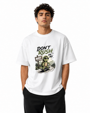 Don't Rush Men’s Premium Graphic Printed T-Shirt – Casual Streetwear Tee