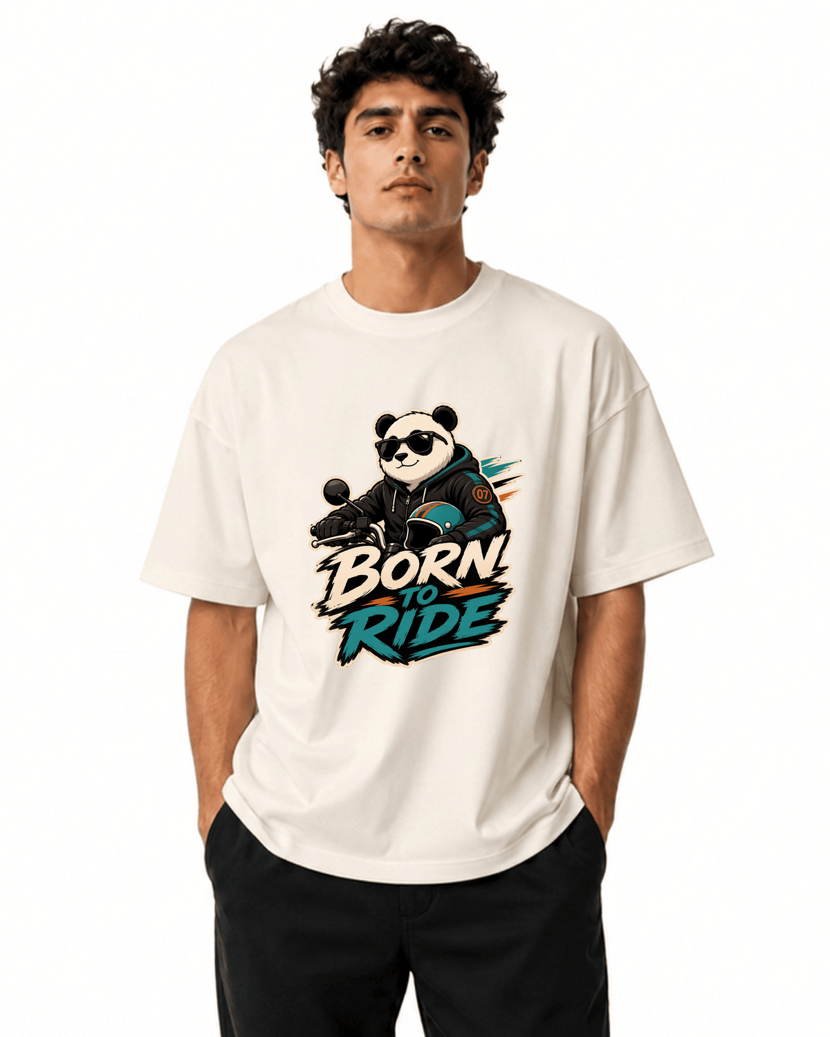 Born To Ride Men’s Premium Graphic Printed T-Shirt – Casual Streetwear Tee
