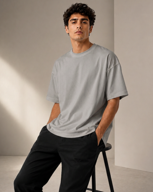 Ash Gray Men’s Premium Graphic Printed T-Shirt – Casual Streetwear Tee