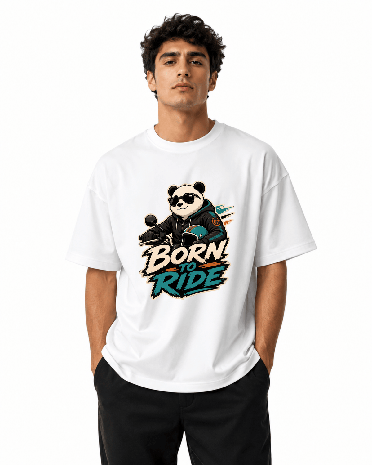 Born To Ride Men’s Premium Graphic Printed T-Shirt – Casual Streetwear Tee