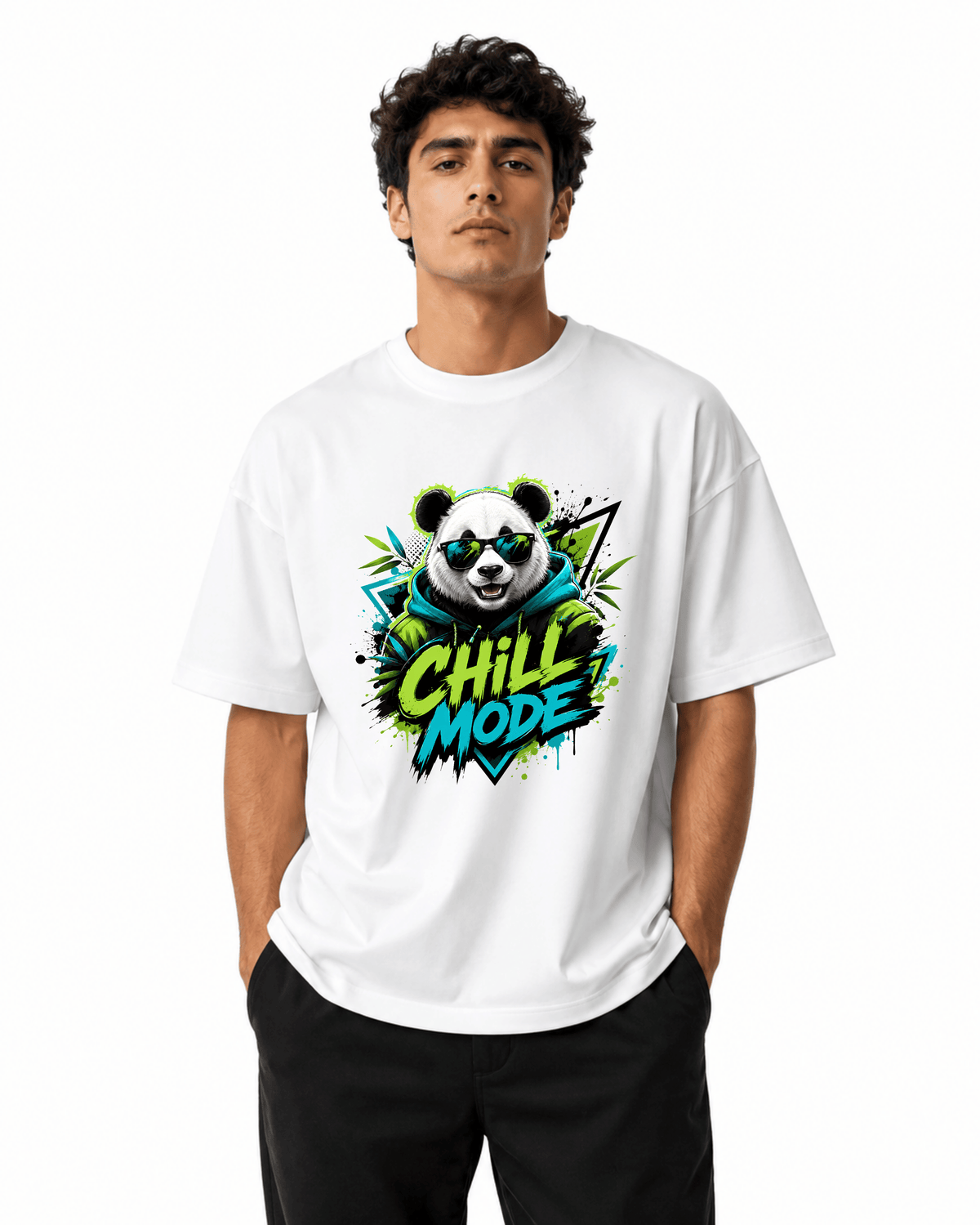 Chill Mode Men’s Premium Graphic Printed T-Shirt – Casual Streetwear Tee