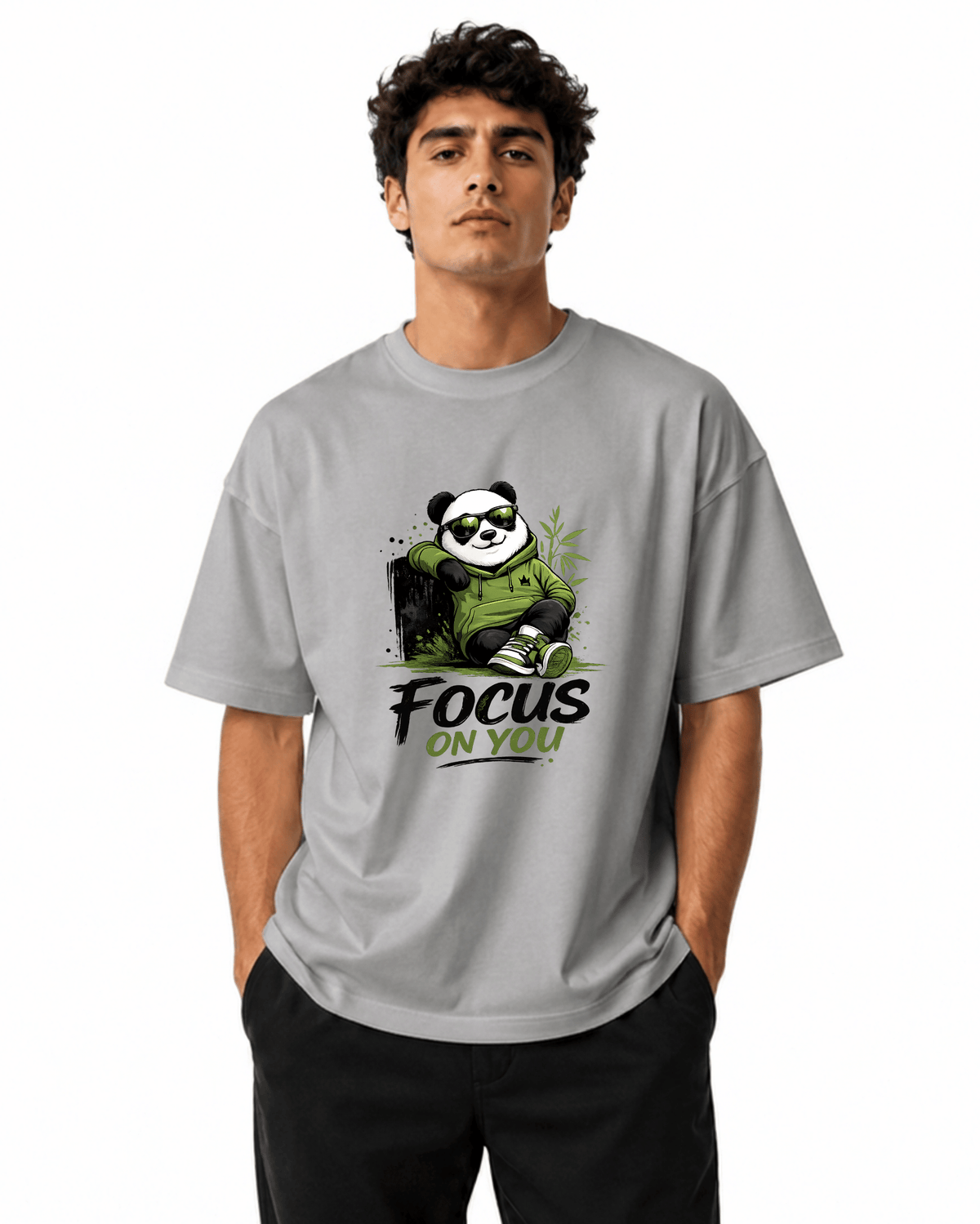 Focus On You Men’s Premium Graphic Printed T-Shirt – Casual Streetwear Tee