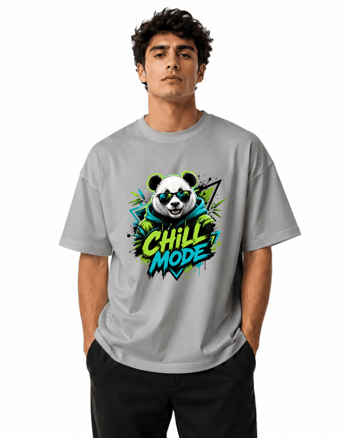 Chill Mode Men’s Premium Graphic Printed T-Shirt – Casual Streetwear Tee