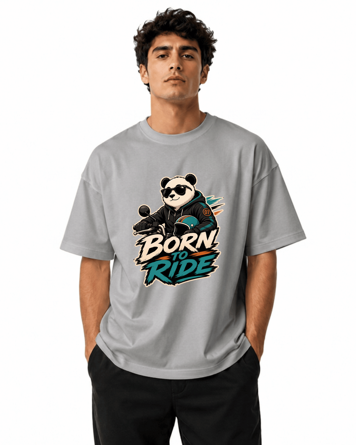 Born To Ride Men’s Premium Graphic Printed T-Shirt – Casual Streetwear Tee