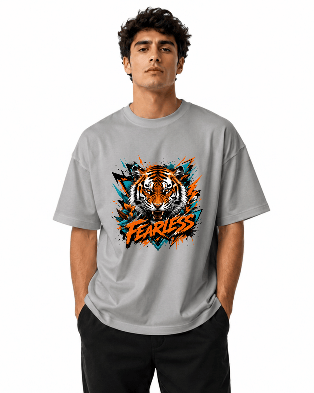 Fearless Men’s Premium Graphic Printed T-Shirt – Casual Streetwear Tee