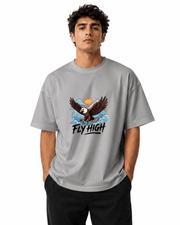 Fly High Men’s Premium Graphic Printed T-Shirt – Casual Streetwear Tee