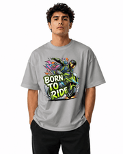 Born To Ride Bike Men’s Premium Graphic Printed T-Shirt – Casual Streetwear Tee
