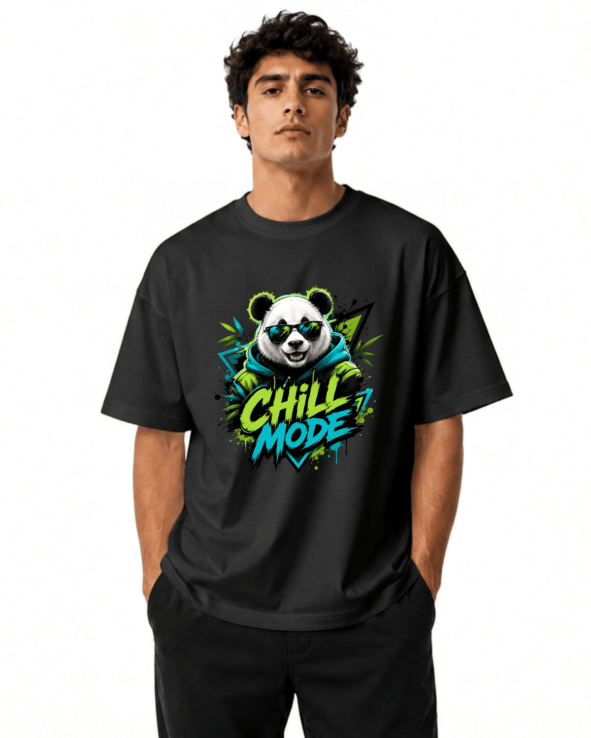 Chill Mode Men’s Premium Graphic Printed T-Shirt – Casual Streetwear Tee