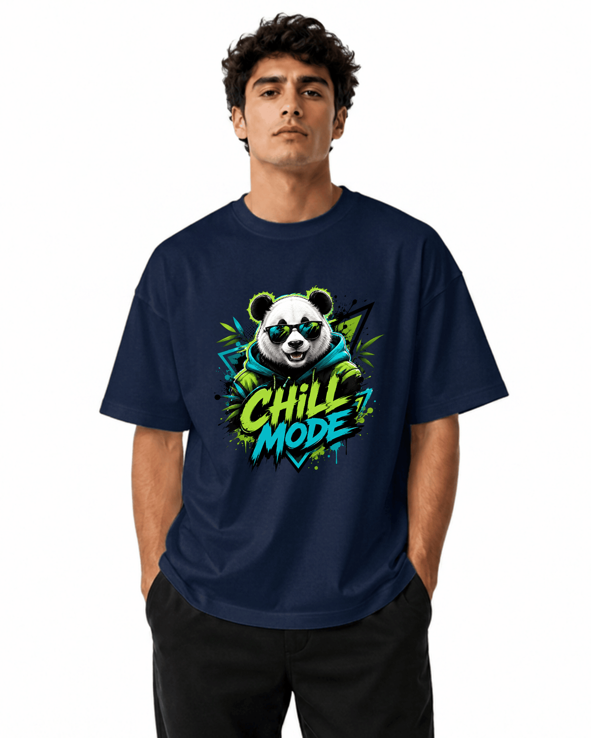 Chill Mode Men’s Premium Graphic Printed T-Shirt – Casual Streetwear Tee